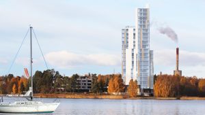 Så här skulle tornhuset börja se ut. Tornuset.