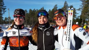 Ray, Ray och Ray. Hanna, Saga och Lena. Hanna Ray, Sara Ray och Lena Ray tog brons vid FSSM.