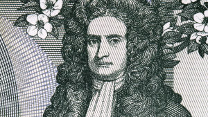 Isaac Newton: "Två kroppar påverkar varandra med lika stora men motriktade krafter." Sir Isaac Newton.