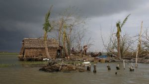 Klimatet är en fredsfråga menar Ben Smith på Sipri, därför kan Thunberg gott få priset. Förödelse efter storm i Burma