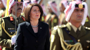 Kosovos president Atifete Jahjaga på besök i Jordanien år 2014 Kosovos president Atifete Jahjaga på besök i Jordanien år 2014.