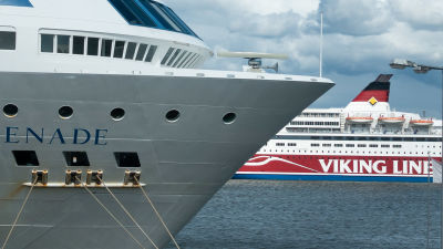 Kryssningsfartyg i Helsingfors.