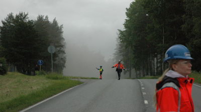 Avstängd väg.