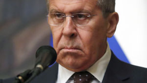Den ryska utrikesministern Sergej Lavrovs inbjudan att besöka Storbritannien har dragits tillbaka. Sergej Lavrov.