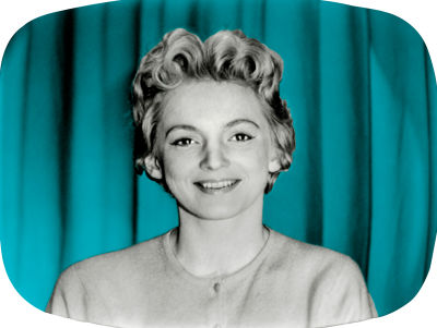 Teija Sopanen på 1950-talet.