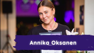 Annika poserar.