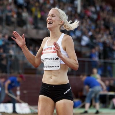 Camilla Richardsson tävlar på damernas 3 000 meter.