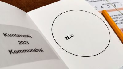 Kommunalval 2021, röstningsblankett