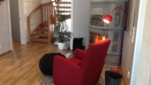 Många sommarhus är vinterbonade. Päivänsäde (nr 26) på bostadsmässan i Kalajoki 2014