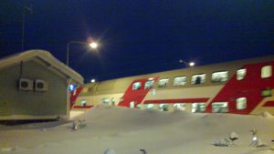 Fjärrtågen ska också susa förbi Kyrkslätt station utan att stanna. IC2-tåg i Kyrkslätt.