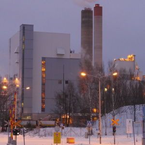 UPM:s kraftverk i Villmanstrand.