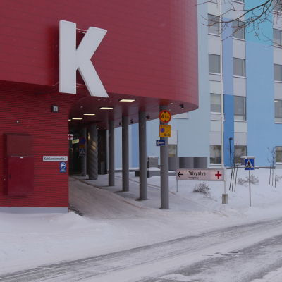 Etelä-Karjalan keskussairaalan päivystys.