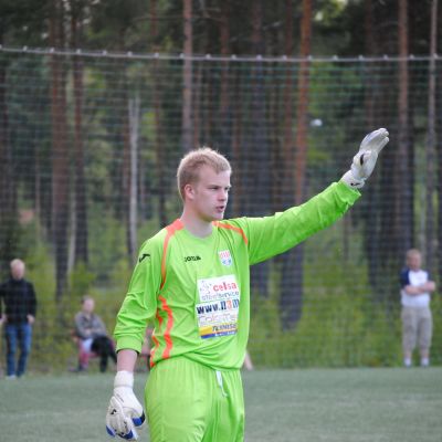 Jonathan Jäntti vaktade BK-målet mot FC Espoo.