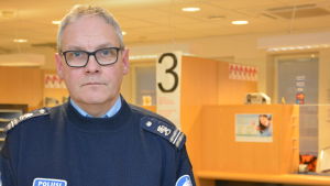 Kommissarie Kenneth Johansson. Kommissarie Kenneth Johansson vid Raseborgspolisen.