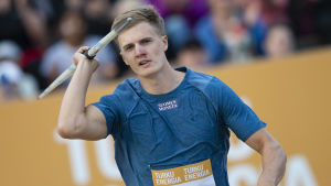 Oliver Helander har under våren rehabiliterat axeln efter en operation. Oliver Helander.