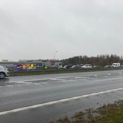 Onnettomuuspaikka Sarankulmassa 22.10.2021