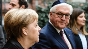 Förbundskansler Angela Merkel och president Frank-Walter Steinmeier hörde till de utsatta Förbundskansler Angela Merkel och president Frank-Walter Steinmeier hörde till de utsatta, men hackarna lyckades inte tränga sig in i regeringens eller förbundskanslerns interna datanät