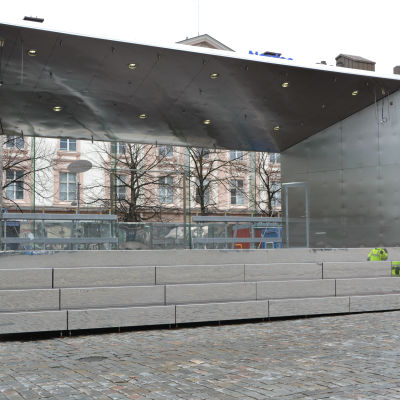 Den nya torgscenen i Vasa står på Nedre torget.