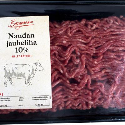 Malet nötkött i förpackning