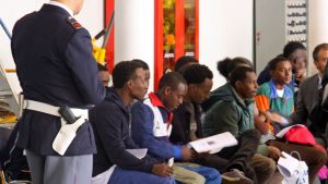 Eritreaner väntar på att bli omplacerade från Italien. omplacering, asylsökande, italien, eritrea, eu