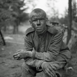 Haavoittunut venäläinen. Vuosalmi 13.7.1944