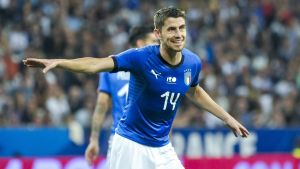 Jorginho i Italiens landslagströja. Jorginho i Italiens landslagströja.