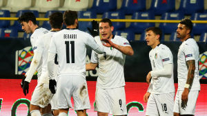 Berardi och Belotti målskyttar för Italien. Berardi och Belotti målskyttar för Italien.