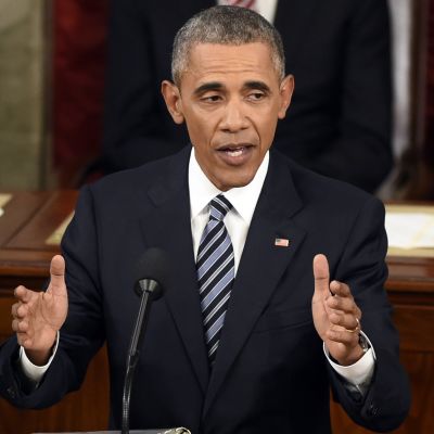 President Barack Obama talar till nationen 13.1.2016.