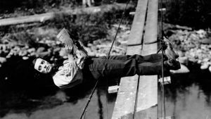 Buster Keaton elokuvassa Kenraali. PR-kuva!