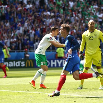 Antoine Griezmann gjorde mål för Frankrike.