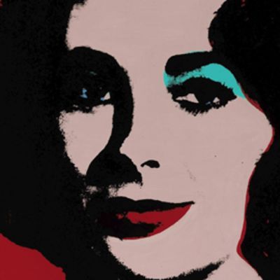 Andy Warholin maalaama muotokuva Elisabeth Taylorista.