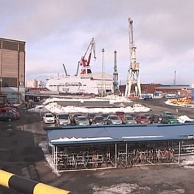 STX:n rauman telakka.