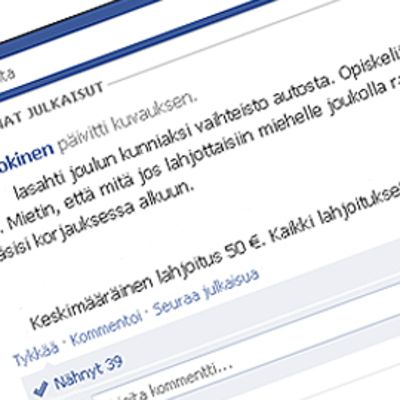 Facebook ryhmä perheenisän joulun pelastamiseksi