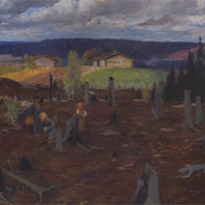 Venny Soldan-Brofeltin maalaus Kaskimaa