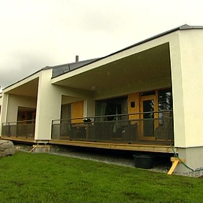 Passiivienergiatalo Valkeakosken asuntomessuilla.
