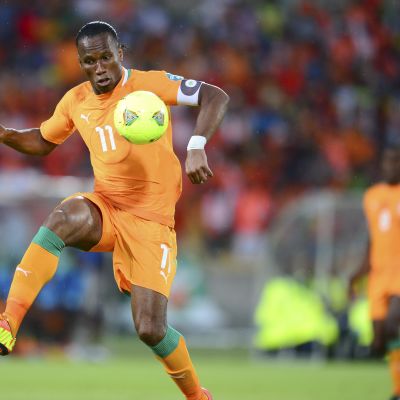 Didier Drogba är lagkapten för Elfenbenskusten.