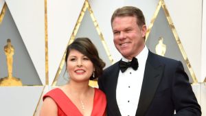 Martha Ruiz och Brian Cullinan från PwC inför Oscarsgalan 26.2.2017