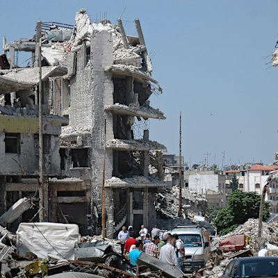 Den sönderbombade syriska staden Homs