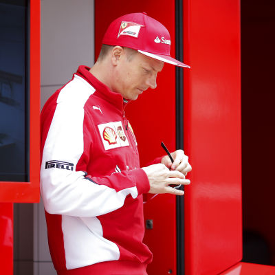 Kimi Räikkönen, Ferrari, juli 2015.
