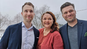 Olli Parviainen, Lilly Korpiola och Petro Poutanen. Olli Parviainen, Lilly Korpiola och Petro Poutanen.