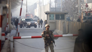 Stora delar av Kabul har spärrats av på grund av rädslan för terrordåd Stora delar av Kabul har spärrats av på grund av rädslan för terrordåd