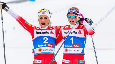 Therese Johaug och Ingvild Flugstad Østberg i VM.
