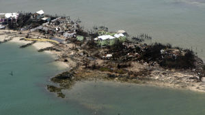 En flygbild tagen i Bahamas av USA:s kustbevakning på tisdagen den 3 september. En flygbild tagen i Bahamas av USA:s kustbevakning på tisdagen 3.9.