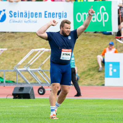 Daniel Ståhl jublar.