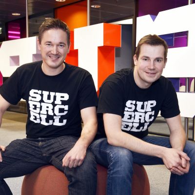 Supercells grundare Ilkka Paananen och Mikko Kodisoja.