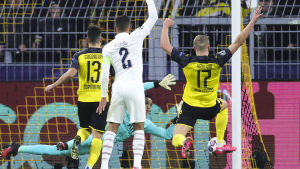 Håland satte in första målet i den 69:e matchminuten. Erling Braut Håland.