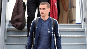 Antoine Griezmann och Frankrike landar i Moskva. Antoine Griezmann och Frankrike landar i Moskva.