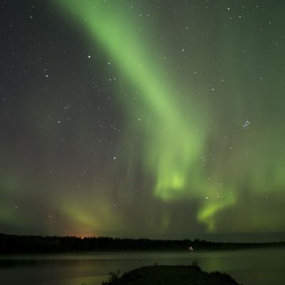 Revontulia Olkkajärvellä