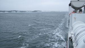 Bild från förbindelsebåten Eivor.