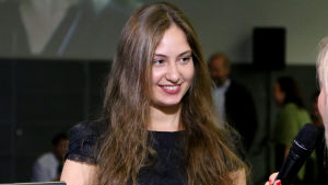 Daria Parkhomenko haastattelussa.